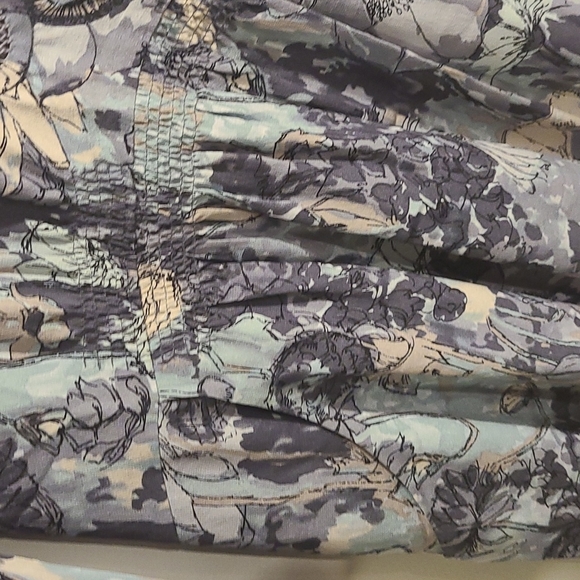 Rebecca Taylor Silk 3/4 sleeve floral print Mini Dress with pockets - Picture 4 of 11